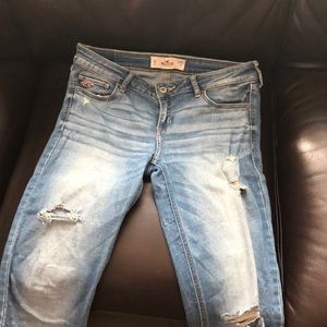 pre ripped jeans from hollister